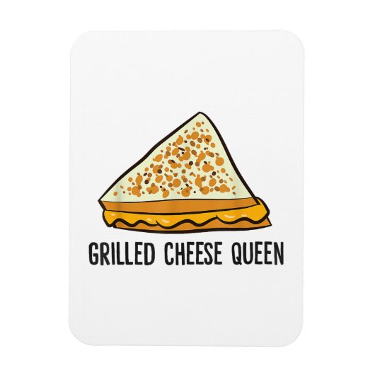Grillkäse Queen Funny Grilled Cheese Magnet (Vertikal)