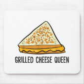 Grillkäse Queen Funny Grilled Cheese Mousepad (Vorne)