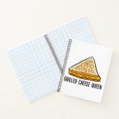 Grillkäse Queen Funny Grilled Cheese Notizblock (Innenseite)