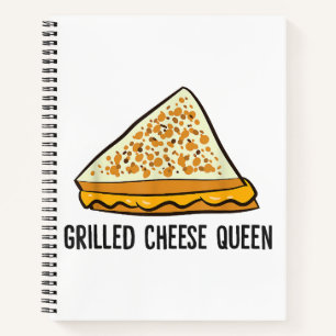 Grillkäse Queen Funny Grilled Cheese Notizblock
