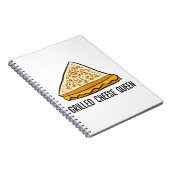 Grillkäse Queen Funny Grilled Cheese Notizblock (Rechte Seite)