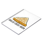 Grillkäse Queen Funny Grilled Cheese Notizblock (Linke Seite)
