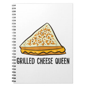 Grillkäse Queen Funny Grilled Cheese Notizblock