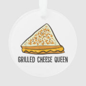 Grillkäse Queen Funny Grilled Cheese Ornament (Rückseite)