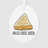 Grillkäse Queen Funny Grilled Cheese Ornament (Vorderseite)