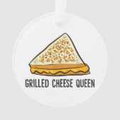 Grillkäse Queen Funny Grilled Cheese Ornament (Vorderseite)