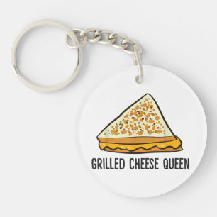 Grillkäse Queen Funny Grilled Cheese Schlüsselanhänger