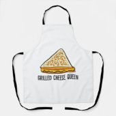 Grillkäse Queen Funny Grilled Cheese Schürze (Vorderseite)
