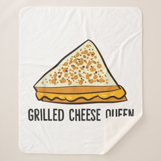 Grillkäse Queen Funny Grilled Cheese Sherpadecke (Vorderseite)