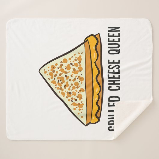 Grillkäse Queen Funny Grilled Cheese Sherpadecke (Vorderseite (Horizontal))
