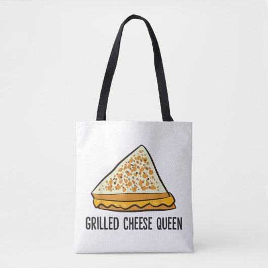 Grillkäse Queen Funny Grilled Cheese Tasche (Vorderseite)