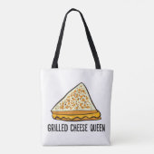Grillkäse Queen Funny Grilled Cheese Tasche (Rückseite)