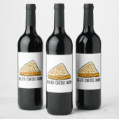 Grillkäse Queen Funny Grilled Cheese Weinetikett (Flaschen)