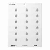 Grillkönig Adressaufkleber (Vorne)