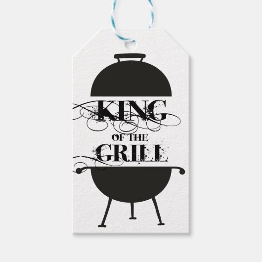 Grillkönig Geschenkanhänger (Vorderseite)