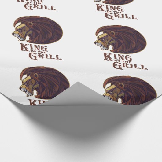 Grillkönig Geschenkpapier (Ecke)