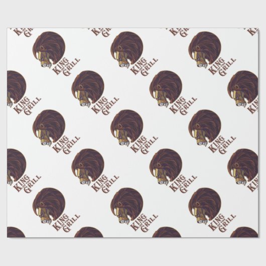 Grillkönig Geschenkpapier (Flach)