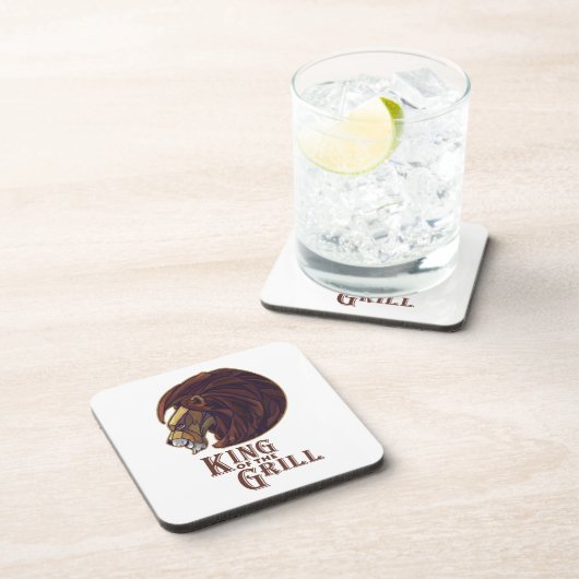 Grillkönig Getränkeuntersetzer (Rechte Seite)