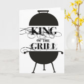 Grillkönig Karte (Gelbe Blume)