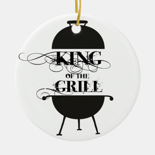 Grillkönig Keramik Ornament (Vorne)