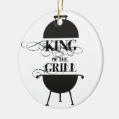 Grillkönig Keramik Ornament (Links)