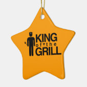 Grillkönig Keramikornament (Links)