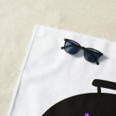 Grillkönig, Lila Kronenrot Strandtuch (Beispiel)