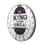 Grillkönig, Lila schwarze Krone Dartscheibe (Vorderseite rechts)