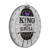 Grillkönig, Lila schwarze Krone Dartscheibe (Vorderseite Links)