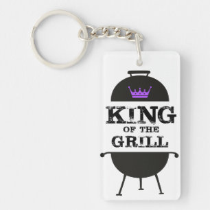 Grillkönig, Lila schwarze Krone Schlüsselanhänger