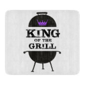 Grillkönig, Lila schwarze Krone Schneidebrett (Vorderseite)