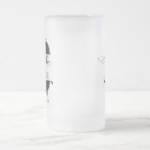 Grillkönig Mattglas Bierglas (Mittel)