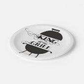 Grillkönig Pappteller (Schrägansicht)