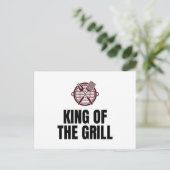 Grillkönig Postkarte (Stehend Vorderseite)