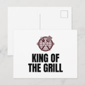 Grillkönig Postkarte (Vorne/Hinten)