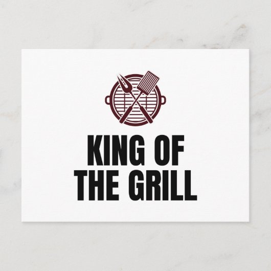 Grillkönig Postkarte (Vorderseite)