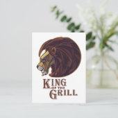 Grillkönig Postkarte (Stehend Vorderseite)