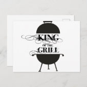 Grillkönig Postkarte (Vorne/Hinten)