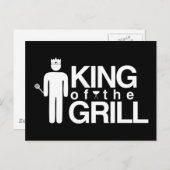 Grillkönig Postkarte (Vorne/Hinten)