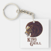 Grillkönig Schlüsselanhänger (Vorderseite)
