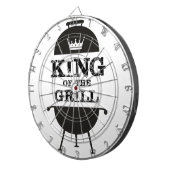 Grillkönig, Schwarz-weiße Krone Dartscheibe (Vorderseite rechts)