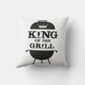 Grillkönig, Schwarz-weiße Krone Kissen (Rückseite)