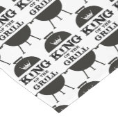 Grillkönig, Schwarz-weiße Krone Kurzer Tischläufer (Ecke)