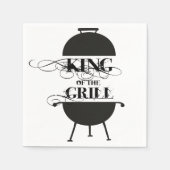 Grillkönig Serviette (Vorderseite)