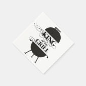 Grillkönig Serviette (Ecke)