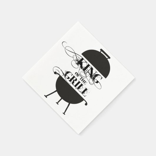 Grillkönig Serviette (Ecke)