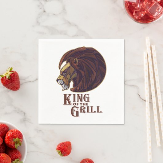 Grillkönig Serviette (Beispiel)