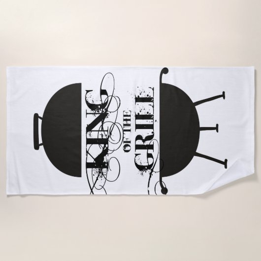 Grillkönig Strandtuch (Vorderseite)