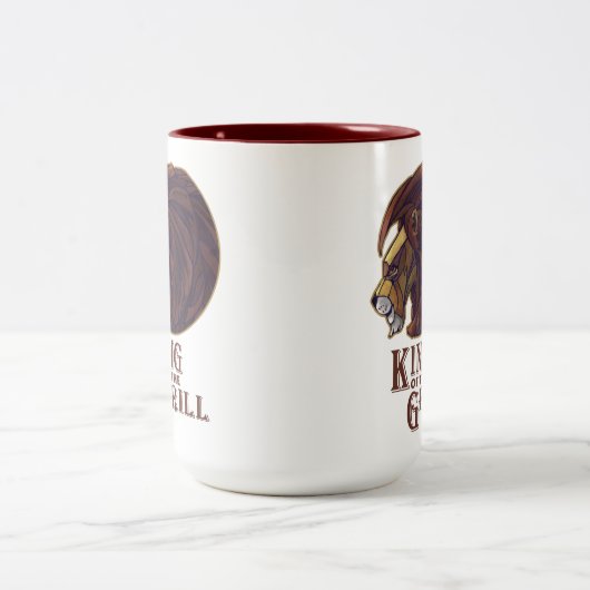 Grillkönig Zweifarbige Tasse (Mittel)