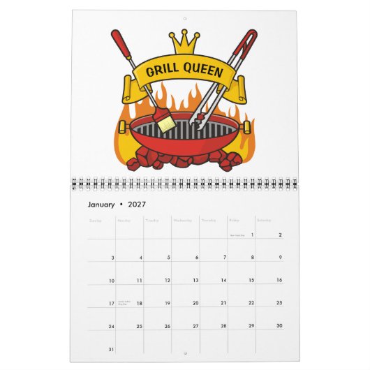 Grillkönigin Kalender (Jan 2027)